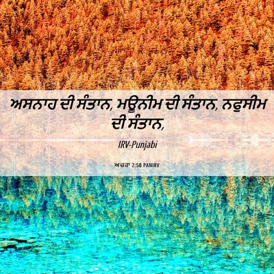 Picture 06 - ਅਜ਼ਰਾ 2:50 PANIRV - ਅਸਨਾਹ ਦੀ ਸੰਤਾਨ, - Bible Verse Picture