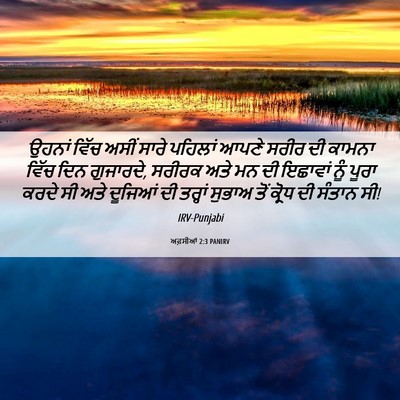 Picture 06 - ਅਫ਼ਸੀਆਂ 2:3 PANIRV - ਉਹਨਾਂ ਵਿੱਚ ਅਸੀਂ - Bible Verse Picture