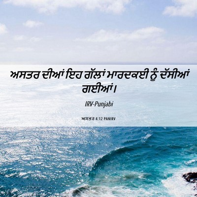 Picture 06 - ਅਸਤਰ 4:12 PANIRV - ਅਸਤਰ ਦੀਆਂ ਇਹ ਗੱਲਾਂ - Bible Verse Picture