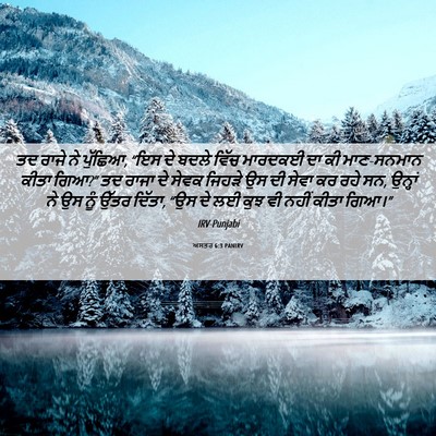 Picture 06 - ਅਸਤਰ 6:3 PANIRV - ਤਦ ਰਾਜੇ ਨੇ ਪੁੱਛਿਆ, - Bible Verse Picture