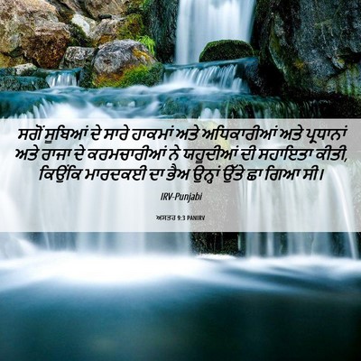 Picture 06 - ਅਸਤਰ 9:3 PANIRV - ਸਗੋਂ ਸੂਬਿਆਂ ਦੇ - Bible Verse Picture