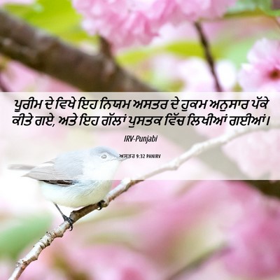 Picture 06 - ਅਸਤਰ 9:32 PANIRV - ਪੂਰੀਮ ਦੇ ਵਿਖੇ ਇਹ - Bible Verse Picture
