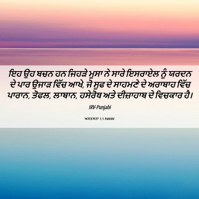 Picture 06 - ਅਸਤਸਨਾ 1:1 PANIRV - ਇਹ ਉਹ ਬਚਨ ਹਨ ਜਿਹੜੇ - Bible Verse Picture