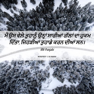 Picture 06 - ਅਸਤਸਨਾ 1:18 PANIRV - ਮੈਂ ਉਸ ਵੇਲੇ - Bible Verse Picture