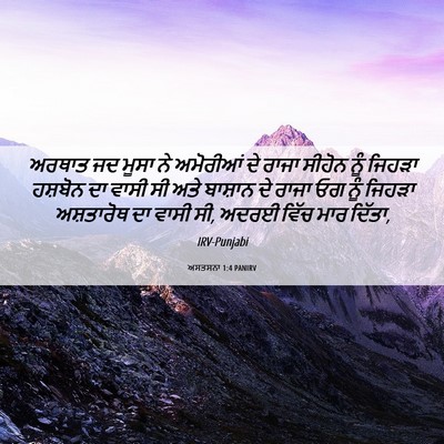 Picture 06 - ਅਸਤਸਨਾ 1:4 PANIRV - ਅਰਥਾਤ ਜਦ ਮੂਸਾ ਨੇ - Bible Verse Picture