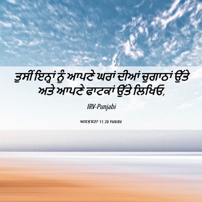 Picture 06 - ਅਸਤਸਨਾ 11:20 PANIRV - ਤੁਸੀਂ ਇਨ੍ਹਾਂ ਨੂੰ - Bible Verse Picture