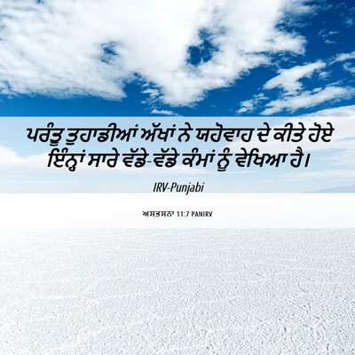 Picture 06 - ਅਸਤਸਨਾ 11:7 PANIRV - ਪਰੰਤੂ ਤੁਹਾਡੀਆਂ - Bible Verse Picture