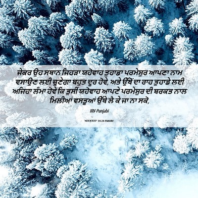 Picture 06 - ਅਸਤਸਨਾ 14:24 PANIRV - ਜੇਕਰ ਉਹ ਸਥਾਨ ਜਿਹੜਾ - Bible Verse Picture