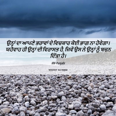 Picture 06 - ਅਸਤਸਨਾ 18:2 PANIRV - ਉਨ੍ਹਾਂ ਦਾ ਆਪਣੇ - Bible Verse Picture