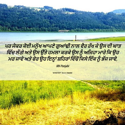 Picture 06 - ਅਸਤਸਨਾ 19:11 PANIRV - ਪਰ ਜੇਕਰ ਕੋਈ ਮਨੁੱਖ - Bible Verse Picture