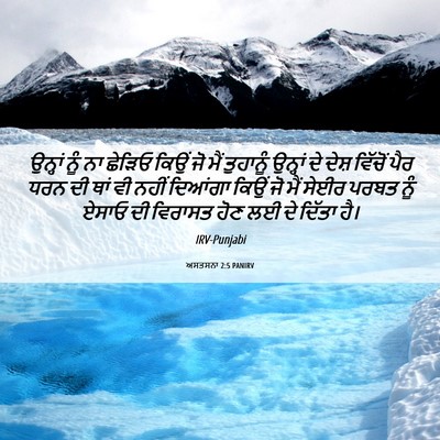 Picture 06 - ਅਸਤਸਨਾ 2:5 PANIRV - ਉਨ੍ਹਾਂ ਨੂੰ ਨਾ - Bible Verse Picture