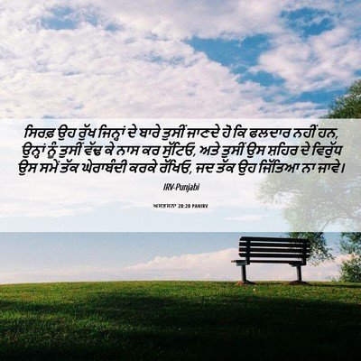 Picture 06 - ਅਸਤਸਨਾ 20:20 PANIRV - ਸਿਰਫ਼ ਉਹ ਰੁੱਖ - Bible Verse Picture