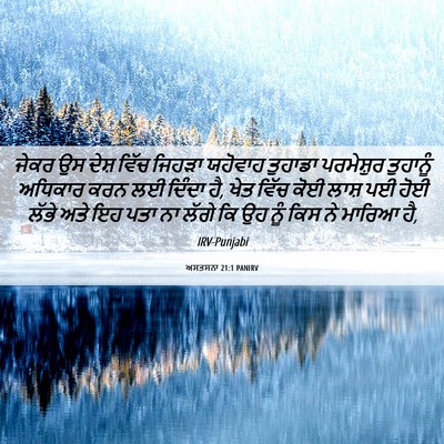 Picture 06 - ਅਸਤਸਨਾ 21:1 PANIRV - ਜੇਕਰ ਉਸ ਦੇਸ਼ ਵਿੱਚ - Bible Verse Picture