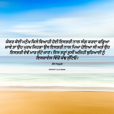 Picture 06 - ਅਸਤਸਨਾ 22:22 PANIRV - ਜੇਕਰ ਕੋਈ ਮਨੁੱਖ - Bible Verse Picture