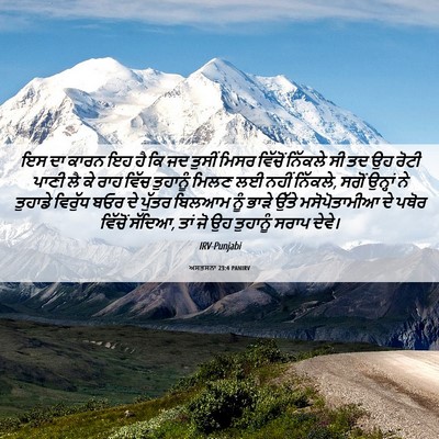 Picture 06 - ਅਸਤਸਨਾ 23:4 PANIRV - ਇਸ ਦਾ ਕਾਰਨ ਇਹ ਹੈ ਕਿ - Bible Verse Picture