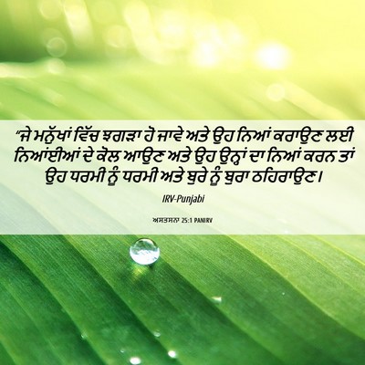 Picture 06 - ਅਸਤਸਨਾ 25:1 PANIRV - “ਜੇ ਮਨੁੱਖਾਂ ਵਿੱਚ - Bible Verse Picture