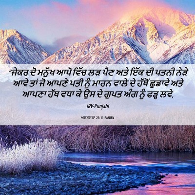 Picture 06 - ਅਸਤਸਨਾ 25:11 PANIRV - “ਜੇਕਰ ਦੋ ਮਨੁੱਖ ਆਪੋ - Bible Verse Picture