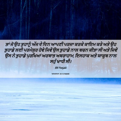 Picture 06 - ਅਸਤਸਨਾ 29:13 PANIRV - ਤਾਂ ਜੋ ਉਹ ਤੁਹਾਨੂੰ - Bible Verse Picture
