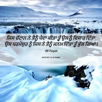 Picture 06 - ਅਸਤਸਨਾ 32:18 PANIRV - ਜਿਸ ਚੱਟਾਨ ਨੇ ਤੈਨੂੰ - Bible Verse Picture