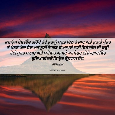 Picture 06 - ਅਸਤਸਨਾ 4:25 PANIRV - ਜਦ ਉਸ ਦੇਸ਼ ਵਿੱਚ - Bible Verse Picture