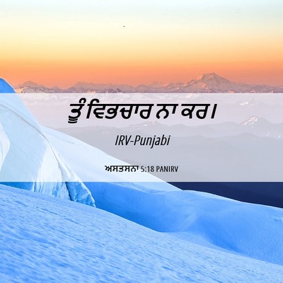 Picture 06 - ਅਸਤਸਨਾ 5:18 PANIRV - ਤੂੰ ਵਿਭਚਾਰ ਨਾ - Bible Verse Picture
