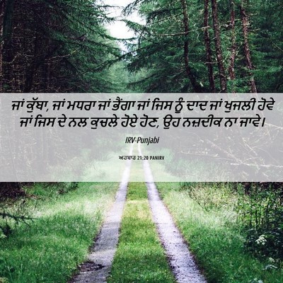 Picture 06 - ਅਹਬਾਰ 21:20 PANIRV - ਜਾਂ ਕੁੱਬਾ, ਜਾਂ ਮਧਰਾ - Bible Verse Picture