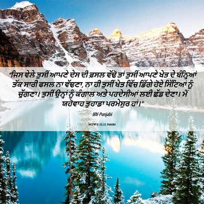 Picture 06 - ਅਹਬਾਰ 23:22 PANIRV - “ਜਿਸ ਵੇਲੇ ਤੁਸੀਂ - Bible Verse Picture