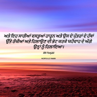 Picture 06 - ਅਹਬਾਰ 8:27 PANIRV - ਅਤੇ ਇਹ ਸਾਰੀਆਂ - Bible Verse Picture