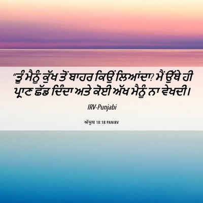 Picture 06 - ਅੱਯੂਬ 10:18 PANIRV - “ਤੂੰ ਮੈਨੂੰ ਕੁੱਖ - Bible Verse Picture