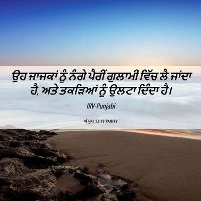 Picture 06 - ਅੱਯੂਬ 12:19 PANIRV - ਉਹ ਜਾਜਕਾਂ ਨੂੰ ਨੰਗੇ - Bible Verse Picture