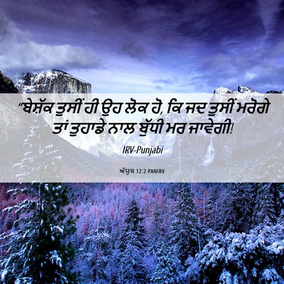 Picture 06 - ਅੱਯੂਬ 12:2 PANIRV - “ਬੇਸ਼ੱਕ ਤੁਸੀਂ ਹੀ - Bible Verse Picture
