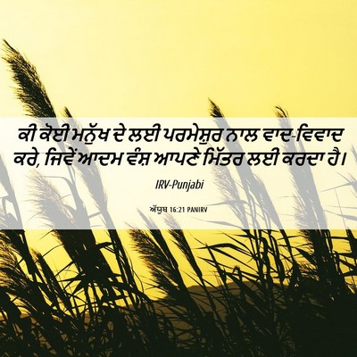 Picture 06 - ਅੱਯੂਬ 16:21 PANIRV - ਕੀ ਕੋਈ ਮਨੁੱਖ ਦੇ ਲਈ - Bible Verse Picture