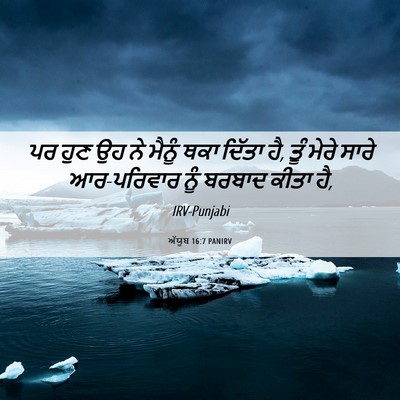 Picture 06 - ਅੱਯੂਬ 16:7 PANIRV - ਪਰ ਹੁਣ ਉਹ ਨੇ ਮੈਨੂੰ - Bible Verse Picture