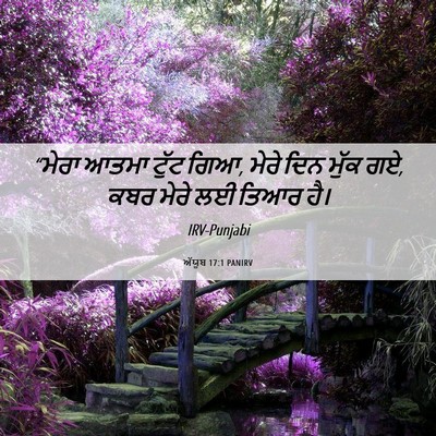 Picture 06 - ਅੱਯੂਬ 17:1 PANIRV - “ਮੇਰਾ ਆਤਮਾ ਟੁੱਟ - Bible Verse Picture