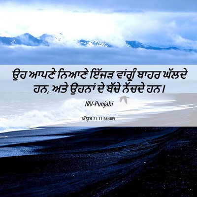 Picture 06 - ਅੱਯੂਬ 21:11 PANIRV - ਉਹ ਆਪਣੇ ਨਿਆਣੇ ਇੱਜੜ - Bible Verse Picture