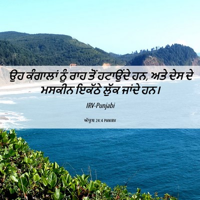 Picture 06 - ਅੱਯੂਬ 24:4 PANIRV - ਉਹ ਕੰਗਾਲਾਂ ਨੂੰ ਰਾਹ - Bible Verse Picture