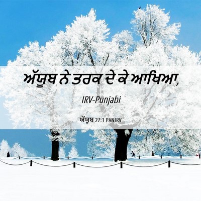Picture 06 - ਅੱਯੂਬ 27:1 PANIRV - ਅੱਯੂਬ ਨੇ ਤਰਕ ਦੇ ਕੇ - Bible Verse Picture