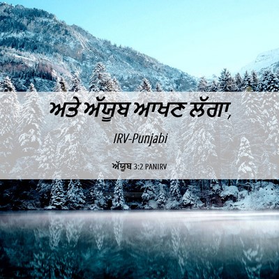 Picture 06 - ਅੱਯੂਬ 3:2 PANIRV - ਅਤੇ ਅੱਯੂਬ ਆਖਣ - Bible Verse Picture