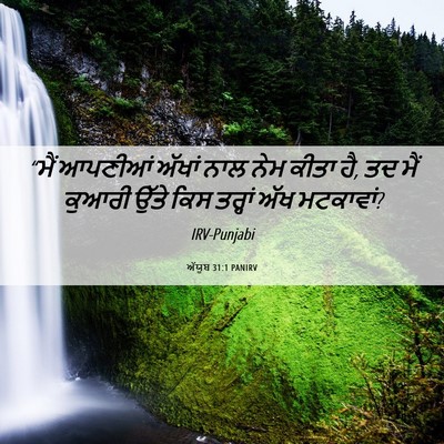 Picture 06 - ਅੱਯੂਬ 31:1 PANIRV - “ਮੈਂ ਆਪਣੀਆਂ ਅੱਖਾਂ - Bible Verse Picture