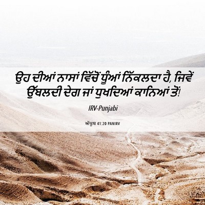 Picture 06 - ਅੱਯੂਬ 41:20 PANIRV - ਉਹ ਦੀਆਂ ਨਾਸਾਂ - Bible Verse Picture