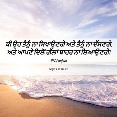 Picture 06 - ਅੱਯੂਬ 8:10 PANIRV - ਕੀ ਉਹ ਤੈਨੂੰ ਨਾ - Bible Verse Picture