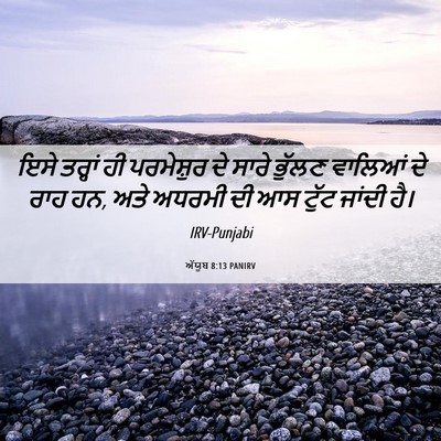 Picture 06 - ਅੱਯੂਬ 8:13 PANIRV - ਇਸੇ ਤਰ੍ਹਾਂ ਹੀ - Bible Verse Picture