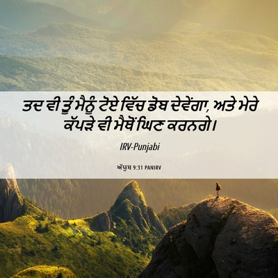 Picture 06 - ਅੱਯੂਬ 9:31 PANIRV - ਤਦ ਵੀ ਤੂੰ ਮੈਨੂੰ ਟੋਏ - Bible Verse Picture