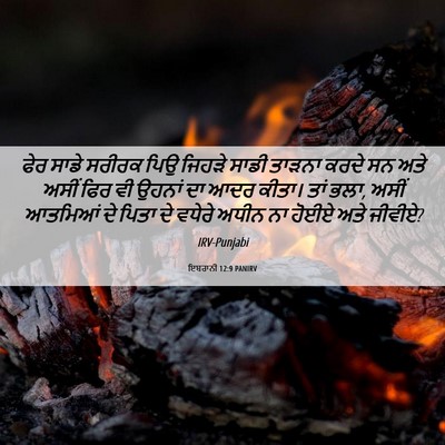 Picture 06 - ਇਬਰਾਨੀ 12:9 PANIRV - ਫੇਰ ਸਾਡੇ ਸਰੀਰਕ ਪਿਉ - Bible Verse Picture