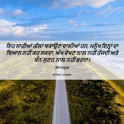 Picture 06 - ਉਪਦੇਸ਼ਕ 1:8 PANIRV - ਇਹ ਸਾਰੀਆਂ ਗੱਲਾਂ - Bible Verse Picture