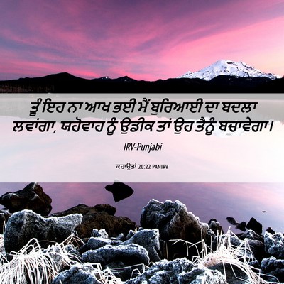 Picture 06 - ਕਹਾਉਤਾਂ 20:22 PANIRV - ਤੂੰ ਇਹ ਨਾ ਆਖ ਭਈ ਮੈਂ - Bible Verse Picture