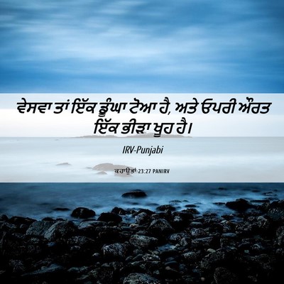 Picture 06 - ਕਹਾਉਤਾਂ 23:27 PANIRV - ਵੇਸਵਾ ਤਾਂ ਇੱਕ - Bible Verse Picture