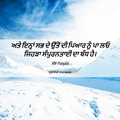 Picture 06 - ਕੁਲੁੱਸੀਆਂ 3:14 PANIRV - ਅਤੇ ਇਨ੍ਹਾਂ ਸਭ ਦੇ - Bible Verse Picture