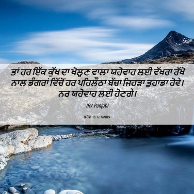 Picture 06 - ਖ਼ਰੋਜ 13:12 PANIRV - ਤਾਂ ਹਰ ਇੱਕ ਕੁੱਖ ਦਾ - Bible Verse Picture