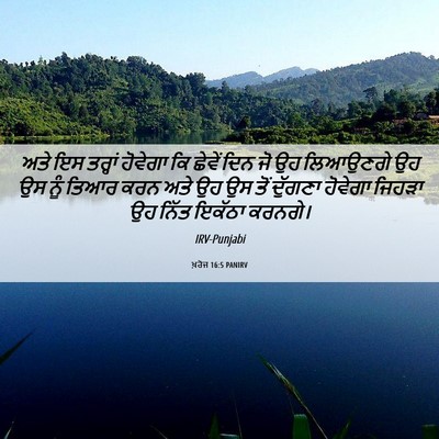 Picture 06 - ਖ਼ਰੋਜ 16:5 PANIRV - ਅਤੇ ਇਸ ਤਰ੍ਹਾਂ - Bible Verse Picture